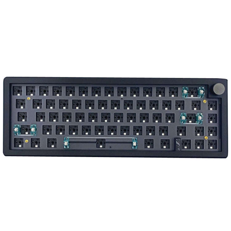 67 Keys Three-mode Customized DIY With Knob Mechanical Keyboard Kit Supports Hot Plug RGB Backlig...