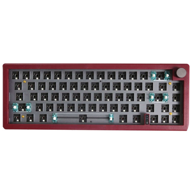 67 Keys Three-mode Customized DIY With Knob Mechanical Keyboard Kit Supports Hot Plug RGB Backlig...