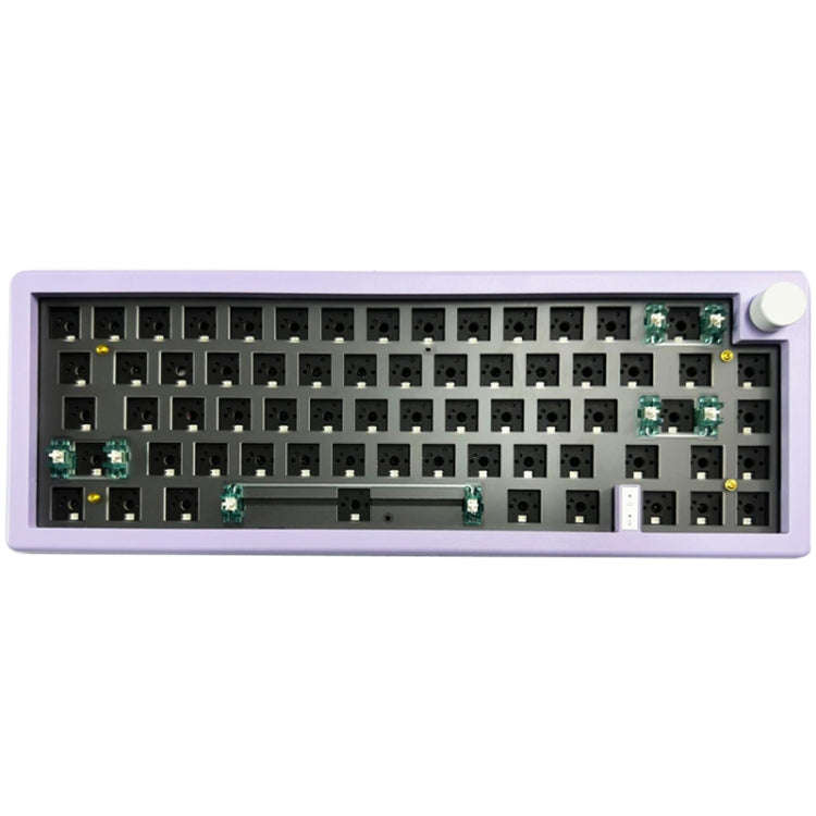 67 Keys Three-mode Customized DIY With Knob Mechanical Keyboard Kit Supports Hot Plug RGB Backlig...