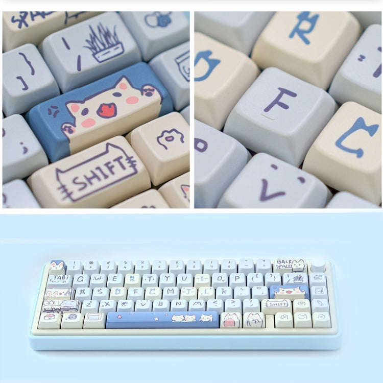 66 Keys 5-sided Heat Rise PBT Personalized Keycaps(Green)