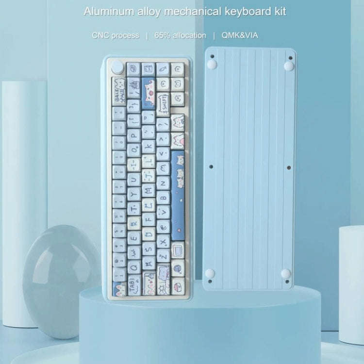66 Keys 5-sided Heat Rise PBT Personalized Keycaps(Green)