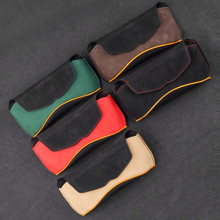 Car Sun Visor Multifunctional Glasses Case Card Storage Bracket(Red)