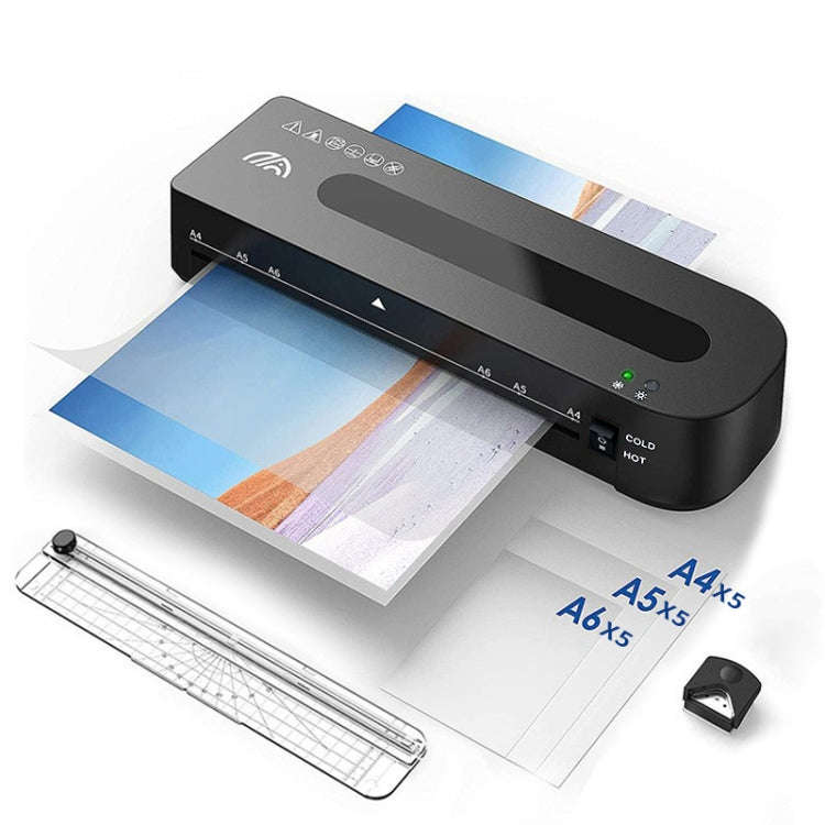 FN333 A4 Photo Laminating Machine With Hot And Cold Mode, Size: Set 3(US Plug)