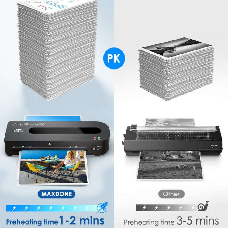 FN333 A4 Photo Laminating Machine With Hot And Cold Mode, Size: Set 1(UK Plug)