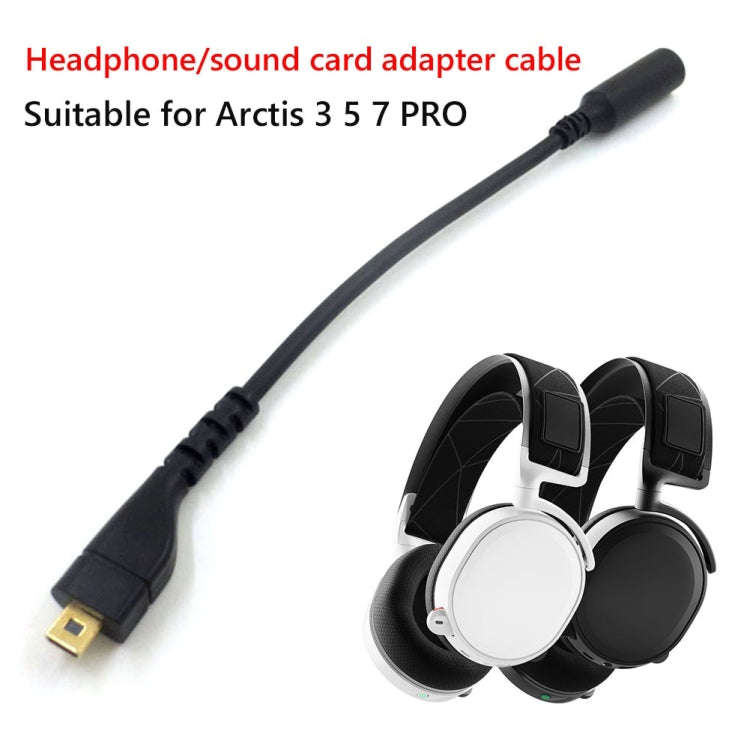 For SteelSeries Arctis 3 5 7 Pro Headphone Sound Card Adapter Cable Audio Cable(A Style)