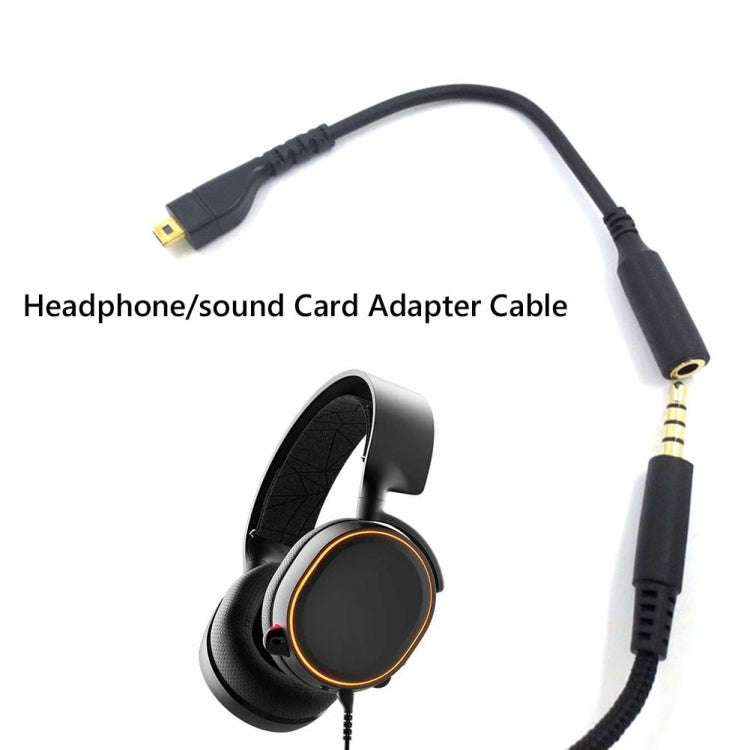 For SteelSeries Arctis 3 5 7 Pro Headphone Sound Card Adapter Cable Audio Cable(A Style)
