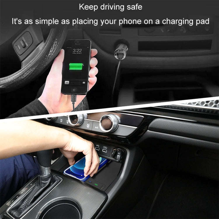 For 22-23 Honda Civic/INTEGRA For Left-hand Drive Car Wireless Charger(Black)