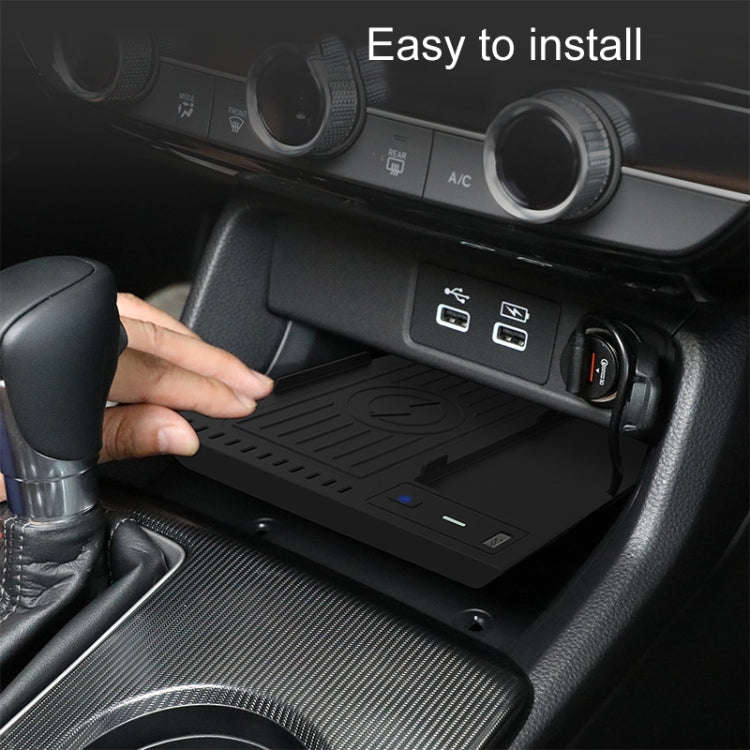 For 22-23 Honda Civic/INTEGRA For Left-hand Drive Car Wireless Charger(Black)