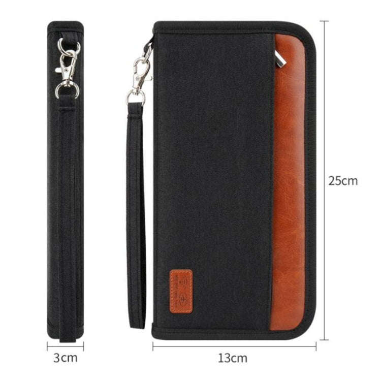 Multifunctional RFID Anti -Theft Passport Package Travel Air Ticket Pocket Card Large Capacity Do...
