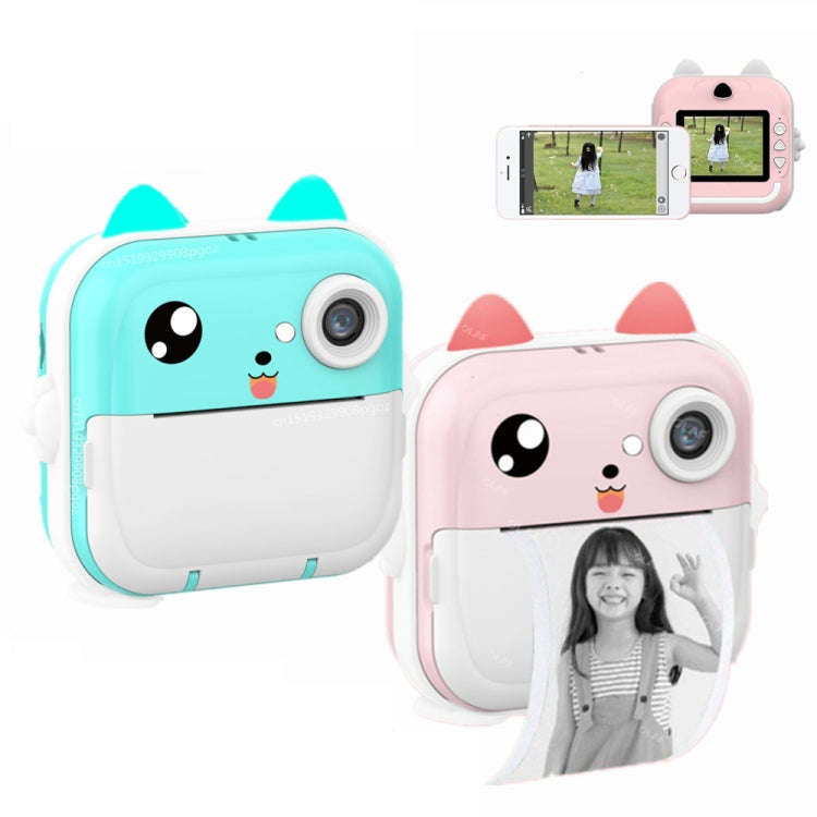 Children Instant Camera Mini Thermal HD Printer Video Photo Digital Camera, Spec: 16G Blue