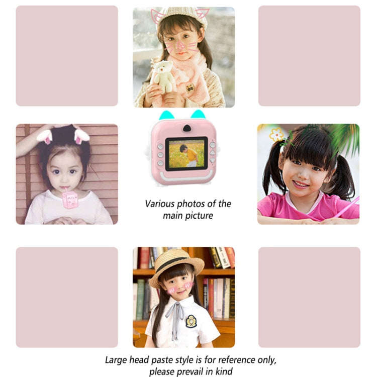 Children Instant Camera Mini Thermal HD Printer Video Photo Digital Camera, Spec: 16G Blue