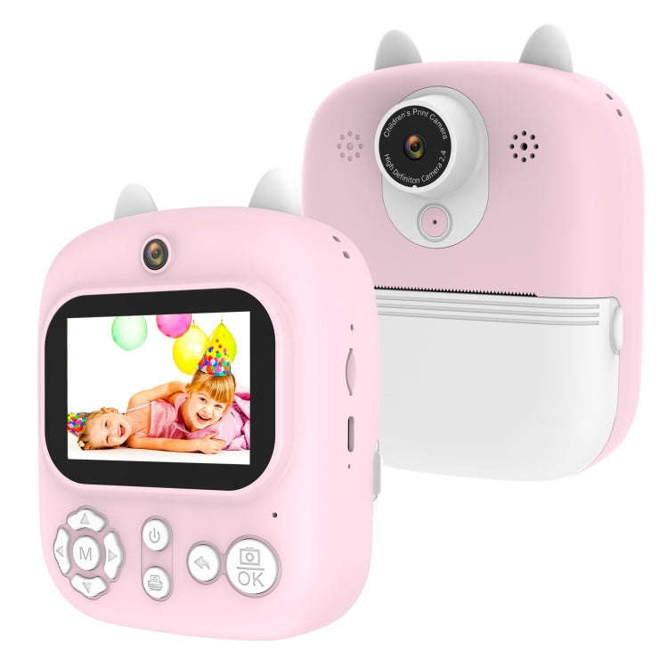 1200W Pixel  2.4 Inch Display Children Print Instant Camera Standard Pink