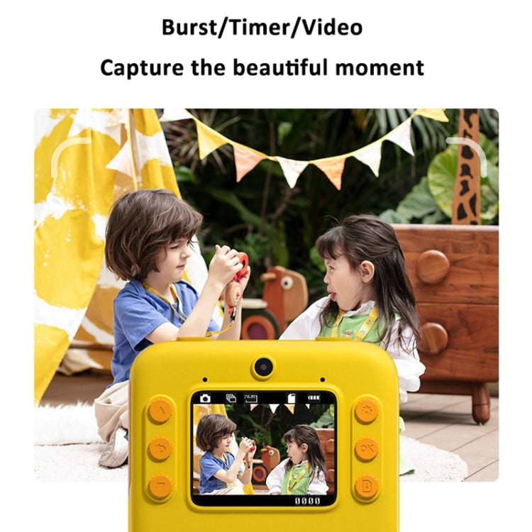 Children Instant Print Camera 4800W Pixel 2-Inch Screen Dual Lens Photography Camera(Without Memo...