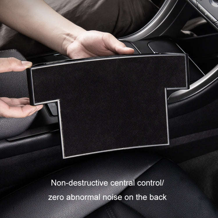Car Crevice Storage Box Seat Decoration Finishing Box, Color: Red Suede Principal Driver