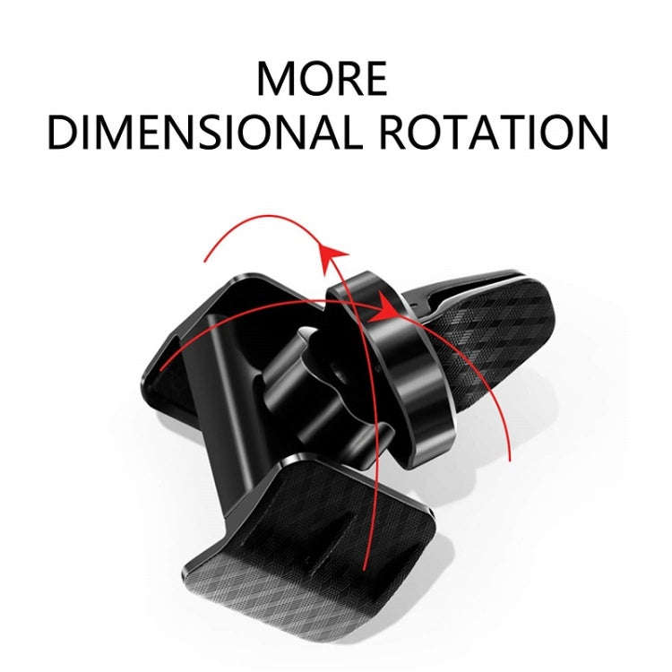 360-degree Rotating Car Air Outlet Multi-functional Mobile Phone Holder(Black)