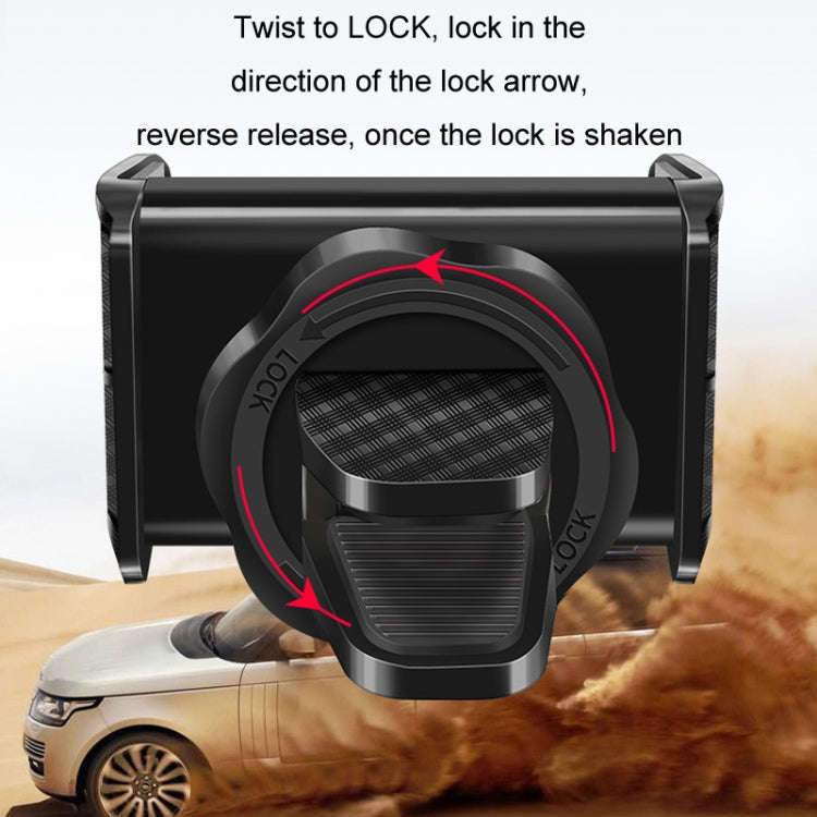 360-degree Rotating Car Air Outlet Multi-functional Mobile Phone Holder(Black)