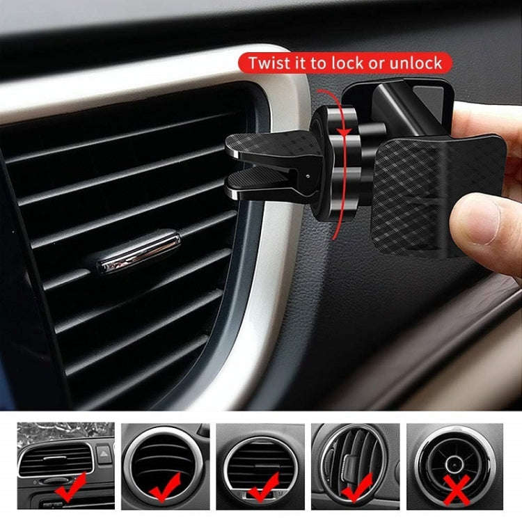 360-degree Rotating Car Air Outlet Multi-functional Mobile Phone Holder(Black)