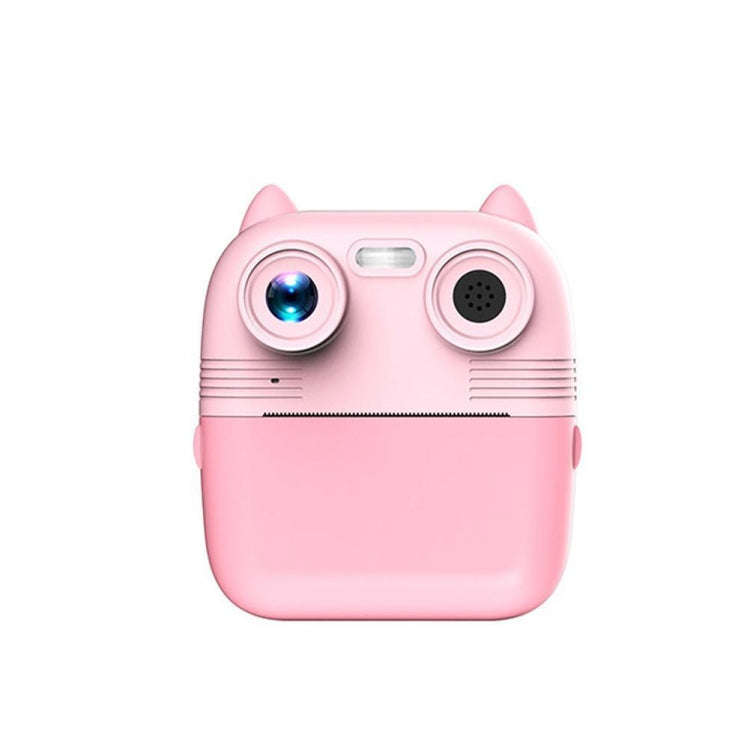 1080P Instant Print Camera 2.8-inch IPS Screen Front and Rear Dual Lens Kids Camera, Spec: Pink