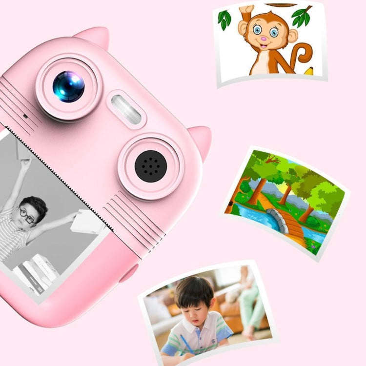 1080P Instant Print Camera 2.8-inch IPS Screen Front and Rear Dual Lens Kids Camera, Spec: Yellow