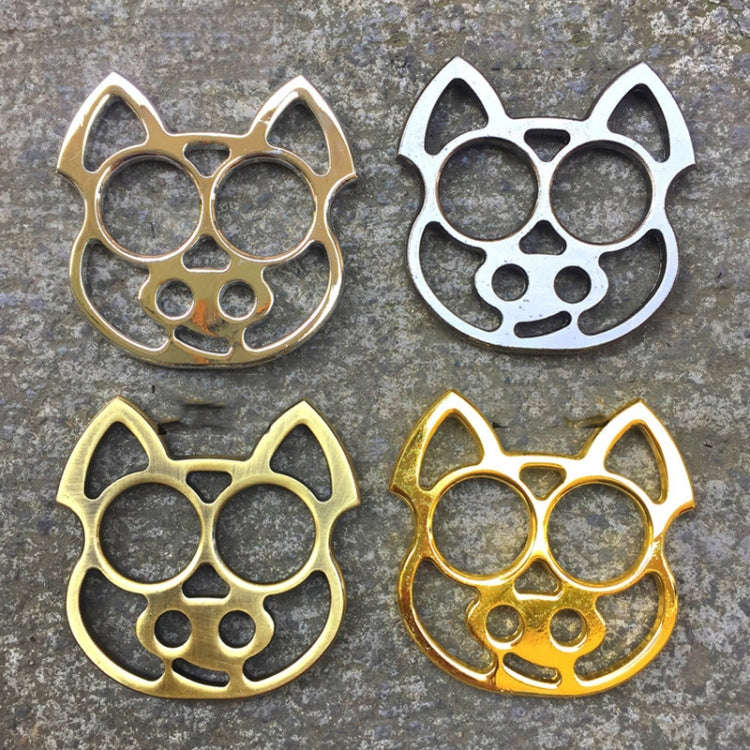 2pcs Cartoon Pig Self-Defense KeyChain Fist Gloves Finger Buckle Emergency Window Breaker(Silver)