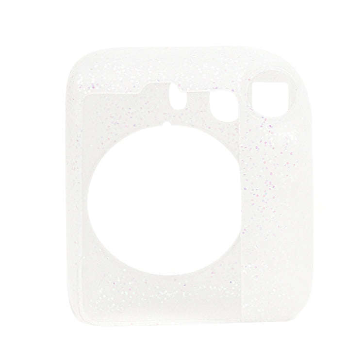 For Fujifilm Instax Mini 12 Soft Shell Camera Bag Storage Silicone Case(Glitter Pink)