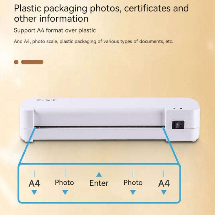 A4 Hot Cold Laminator Machine Photo Documents Hot Lamination 220V EU Plug
