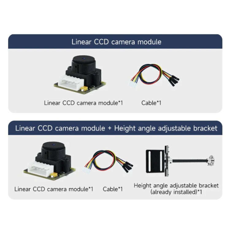Yahboom Single Column CCD Camera Module Linear Array Sensor, Model: TSL1401+Bracket