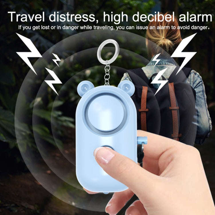 130dB LED Personal Alarm Pull Ring Outdoor Self-defense Products, Specification: Bear Style (Ligh...
