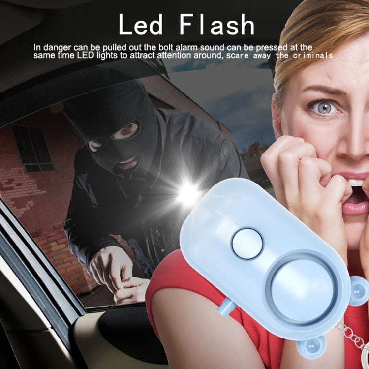 130dB LED Personal Alarm Pull Ring Outdoor Self-defense Products, Specification: Bear Style (Ligh...