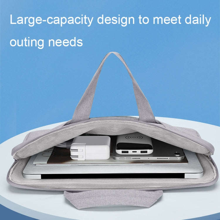 BUBM Large-capacity Wear-resistant and Shock-absorbing Laptop Storage Bag, Size: 14 inch(Grey)