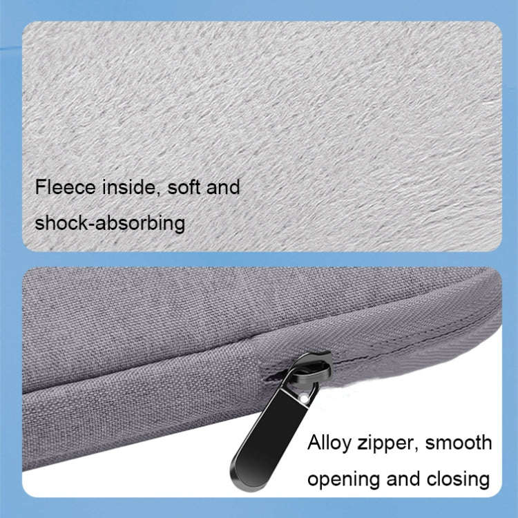 BUBM Large-capacity Wear-resistant and Shock-absorbing Laptop Storage Bag, Size: 14 inch(Grey)