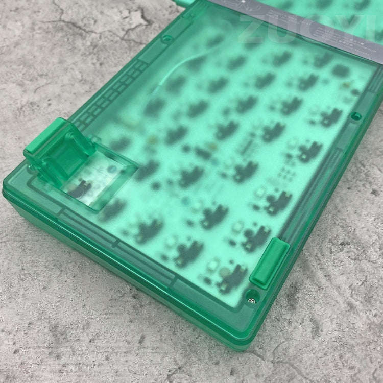 Hot Swap Shaft Wired RGB Back Light Customized Mechanical Keyboard Kit(Green Transparent)