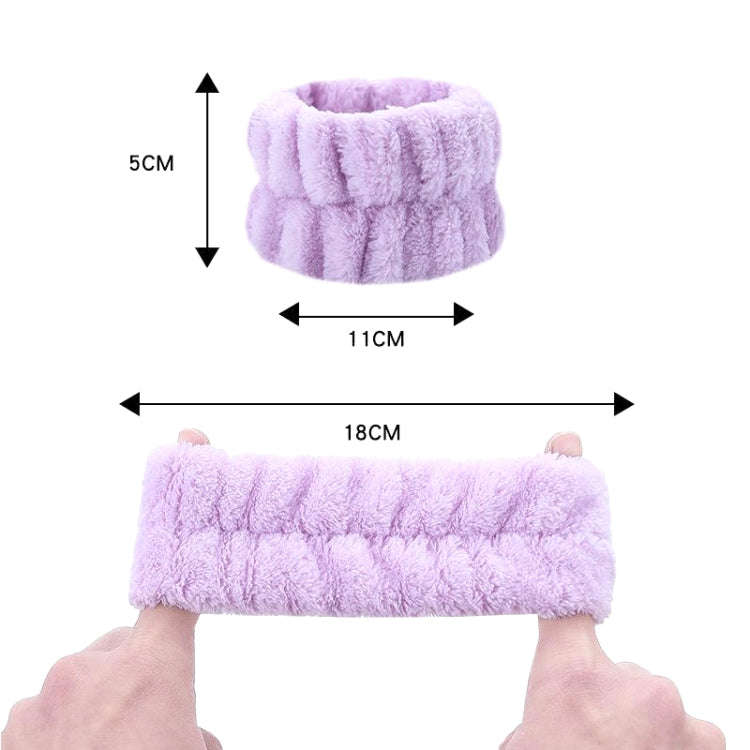 6pcs Washing Anti-Humidity Washing Face Wrist Strap Sports Sweat-Wiping Bracelet Sweat-Absorbing ...