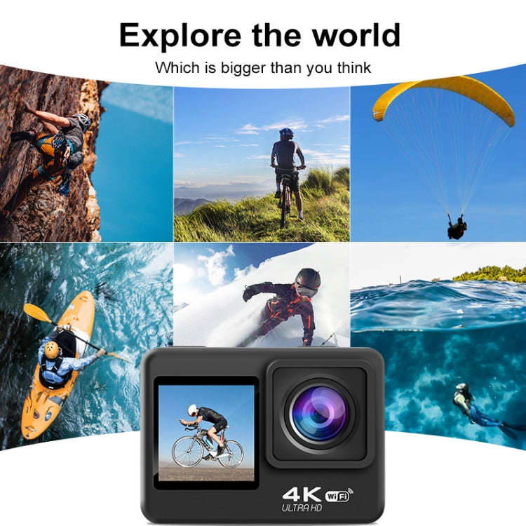 WIFI Color Dual-Screen HD 4K Video Outdoor Waterproof Sports Camera(AT-Q60AR)