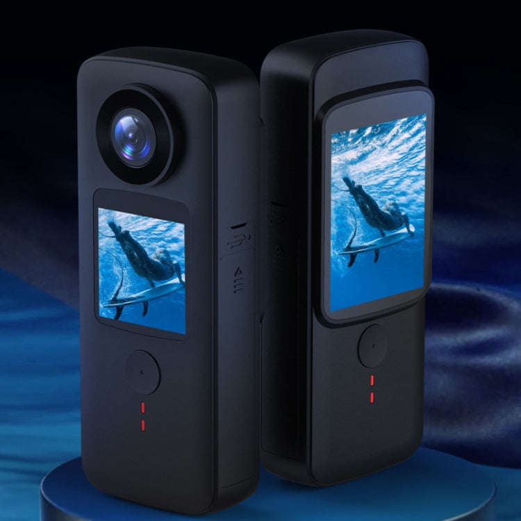 4K HD Touch Dual LCD Screen Handheld Sports Waterproof Camera Outdoor Anti-Shake Diving Camera(DL...