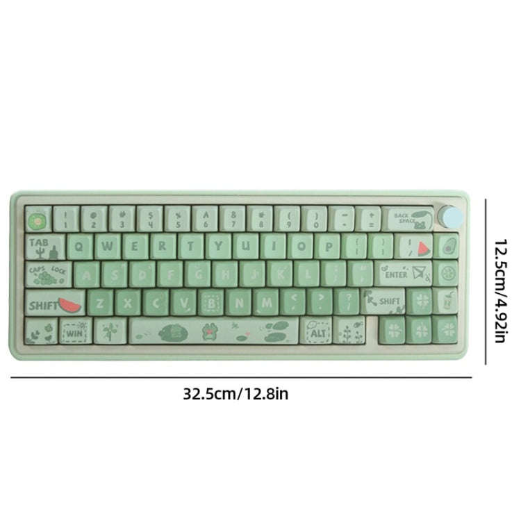 Bluetooth Wireless 3-mode RGB Backlit Gaming Mechanical Keyboard Aluminum Alloy Kit + Keycap(Pink)