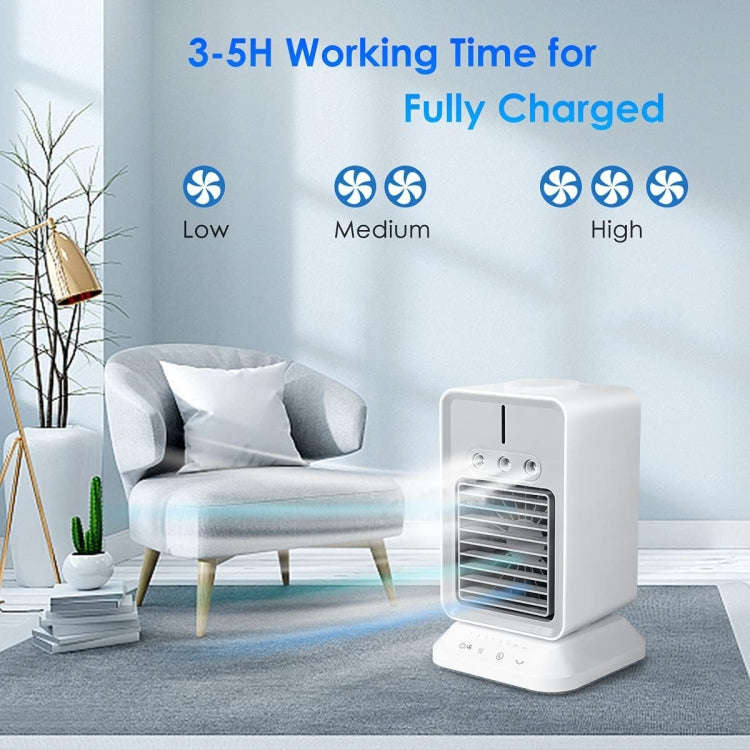 2000 mAh USB Mini Desktop Spray Humidification Cooling Fan Home Air Conditioner Fan Cooler