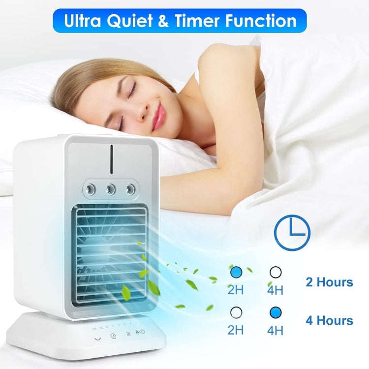 2000 mAh USB Mini Desktop Spray Humidification Cooling Fan Home Air Conditioner Fan Cooler