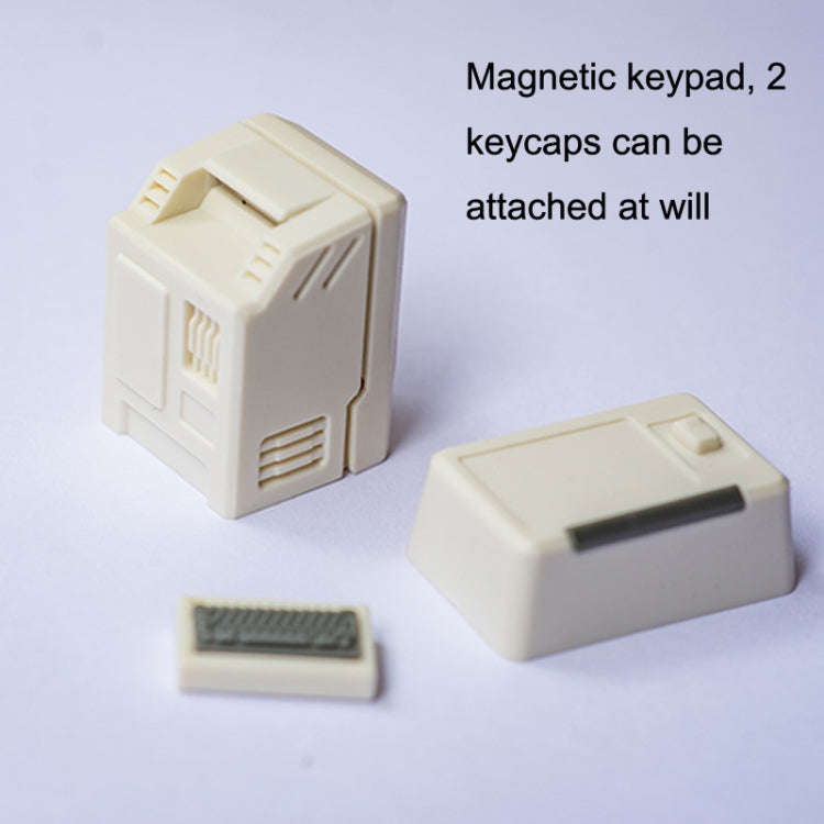 Mechanical Keyboard MAC Retro Light Transmission Keycap(Silver Gray)