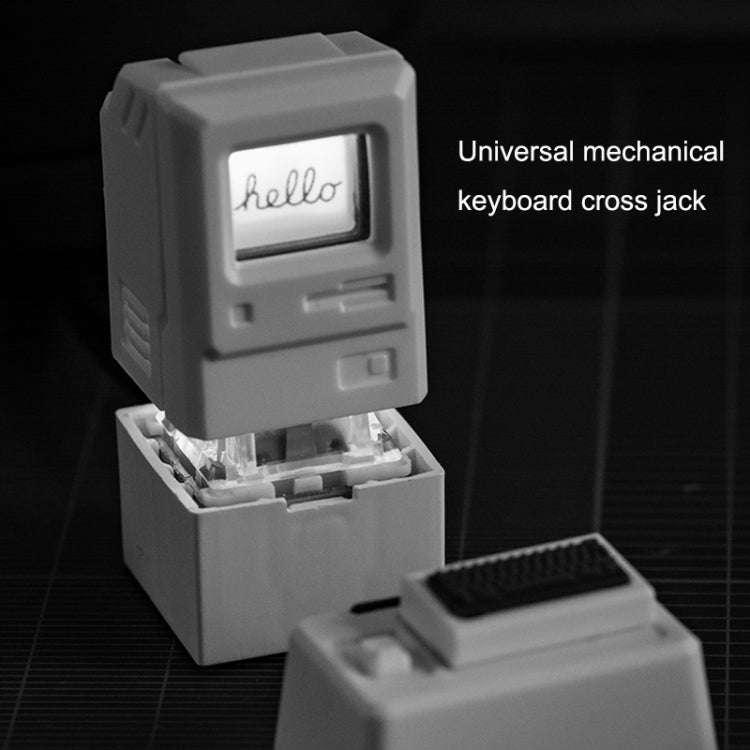 Mechanical Keyboard MAC Retro Light Transmission Keycap(Silver Gray)