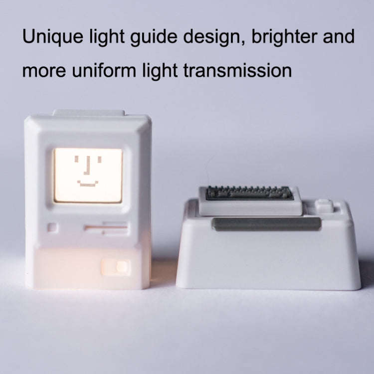 Mechanical Keyboard MAC Retro Light Transmission Keycap(Pink)