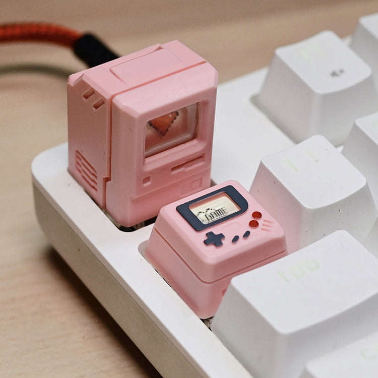 Mechanical Keyboard MAC Retro Light Transmission Keycap(Silver Gray)
