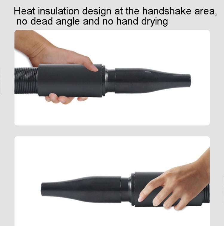 2100W Dog Dryer Stepless Speed Pet Hair Blaster Pet Water Blower 220V EU Plug(Pure Black)