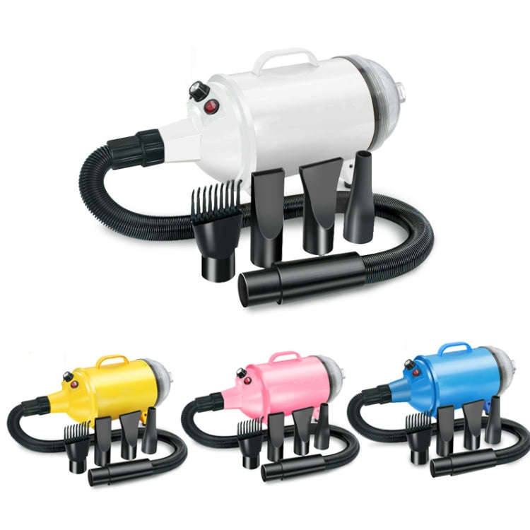 2100W Dog Dryer Stepless Speed Pet Hair Blaster With Vacuum Cleaner 110V US Plug(Pure Blue)
