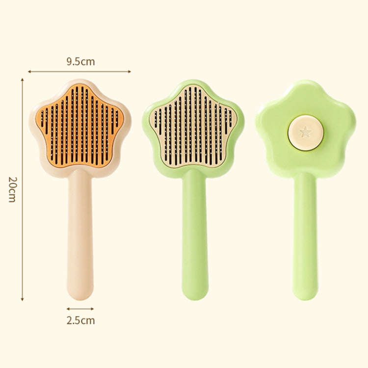 Pet Fine-Tooth Comb To Remove Floating Hair And Knots(Yellow)