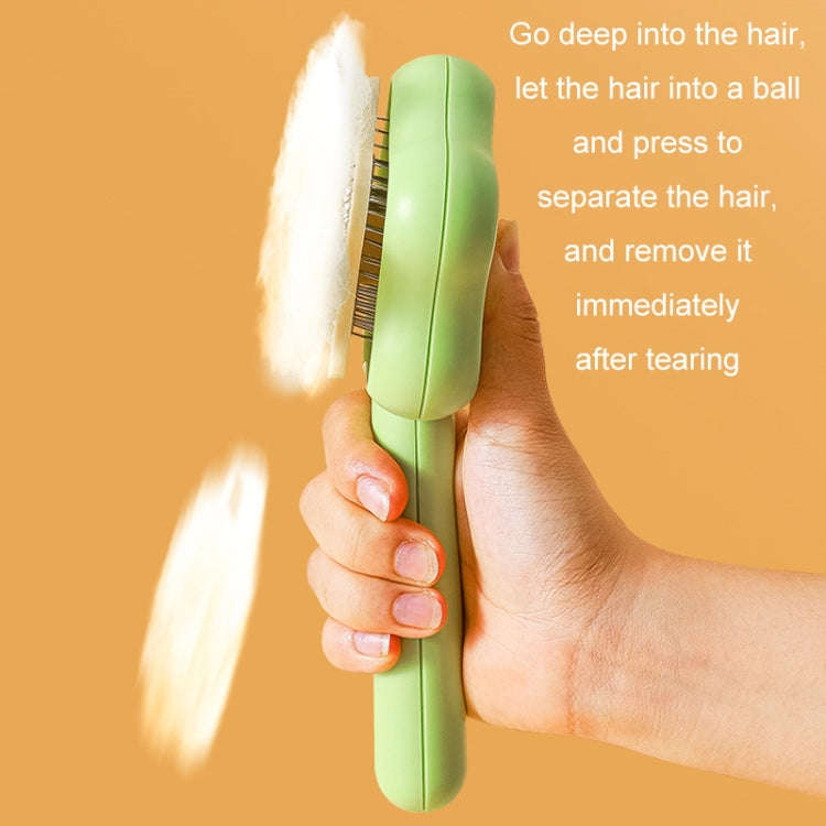 Pet Fine-Tooth Comb To Remove Floating Hair And Knots(Green)