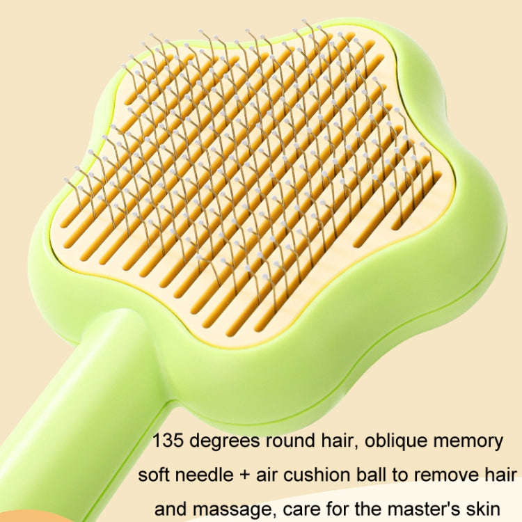 Pet Fine-Tooth Comb To Remove Floating Hair And Knots(Yellow)