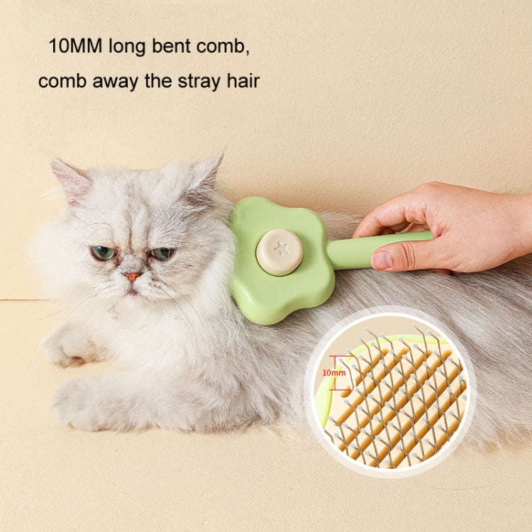 Pet Fine-Tooth Comb To Remove Floating Hair And Knots(Green)