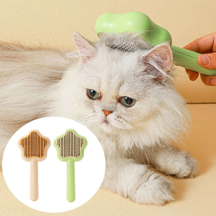 Pet Fine-Tooth Comb To Remove Floating Hair And Knots(Yellow)