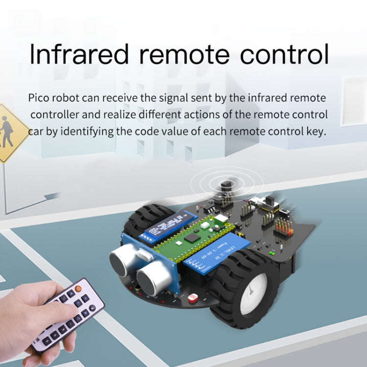 Yahboom Python Programming Smart Car Development Board Kit For Raspberry Pi Pico(Pico Robot)